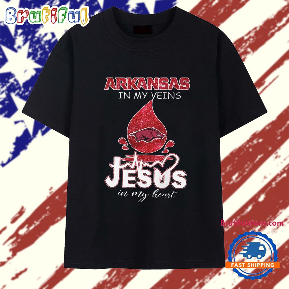 Arkansas In My Veins Jesus In My Heart 2025 T Shirt