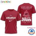 Arkansas Razorbacks Jesus In My Heart All Over Print Shirt
