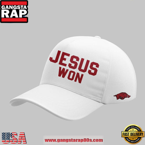 Arkansas Razorbacks Jesus Won Classic Cap Hats