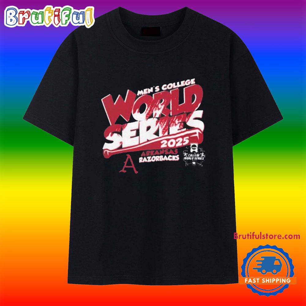 Arkansas Razorbacks MCWS 2025 Baseball Boom T Shirt