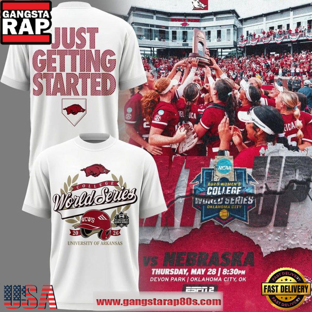 Arkansas Razorbacks Softball 2026 Women’s College World Series 3D T Shirt