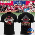 Arkansas Razorbacks Softball NCAA 2026 College World Series Black T Shirt