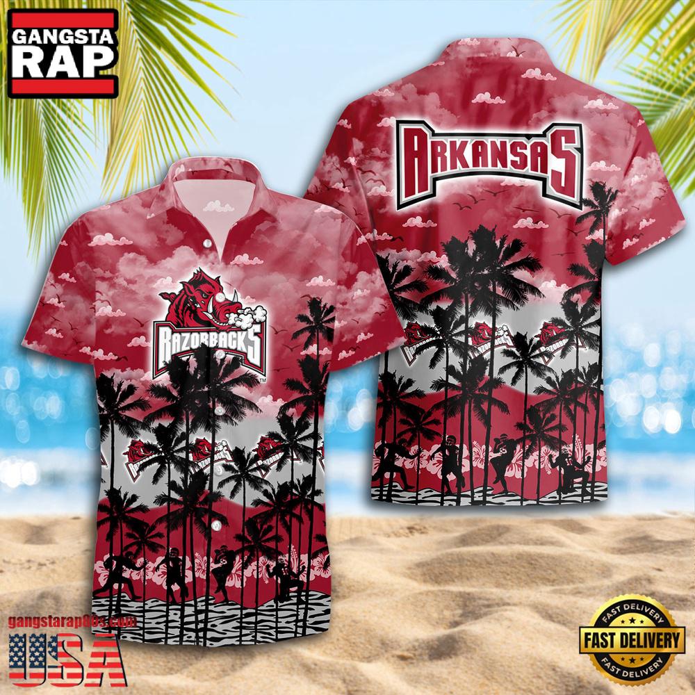 Arkansas Razorbacks Style Hot Summer Aloha Hawaiian Shirt