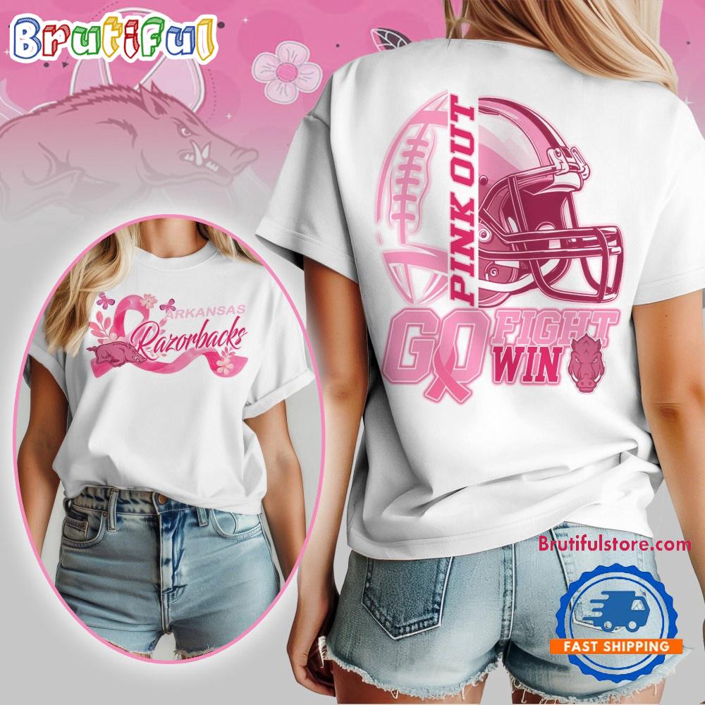 Arkansas Razorbacks Tackle Breast Cancer New Design Unisex T Shirt