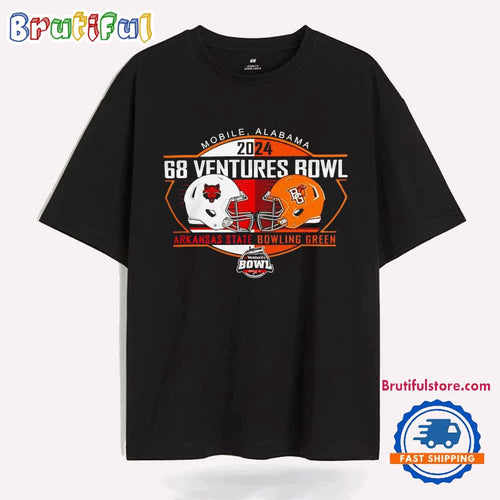 Arkansas State vs Bowling Green 2024 68 Ventures Bowl Head to Head T Shirt