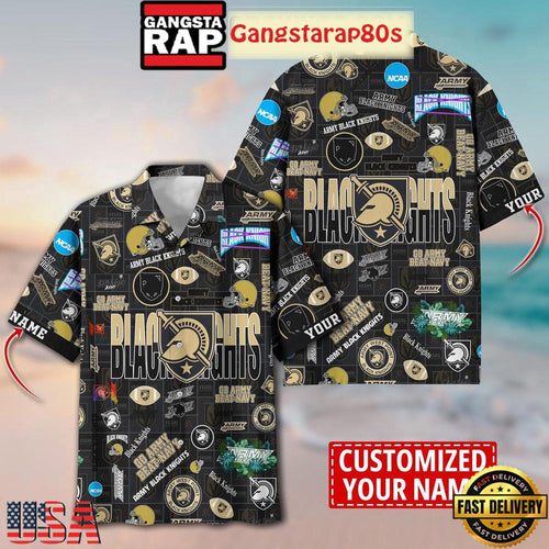 Army Black Knights Solgan Go Army Beat Navy True Fan Spirit Custom Name Aloha Hawaiian Shirt