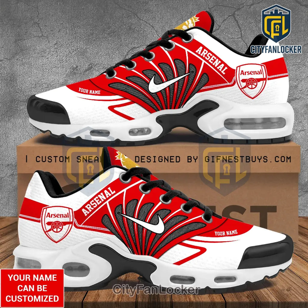 Arsenal FC Premier League Champions 25/26 Custom Air Max Plus Sneakers