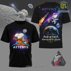 Artemis II Snoopy Astronaut & Woodstock NASA Moon to Mars T-Shirt