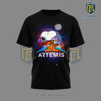 Artemis II Snoopy Astronaut & Woodstock NASA Moon to Mars T-Shirt