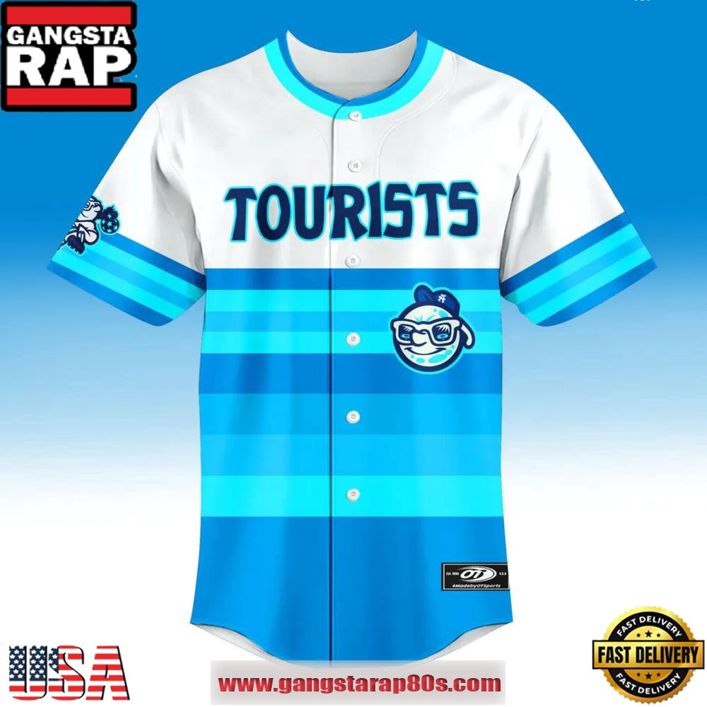Asheville Tourists 2024 Game Worn Limited Edition Alternate Baseball Jersey Shirt