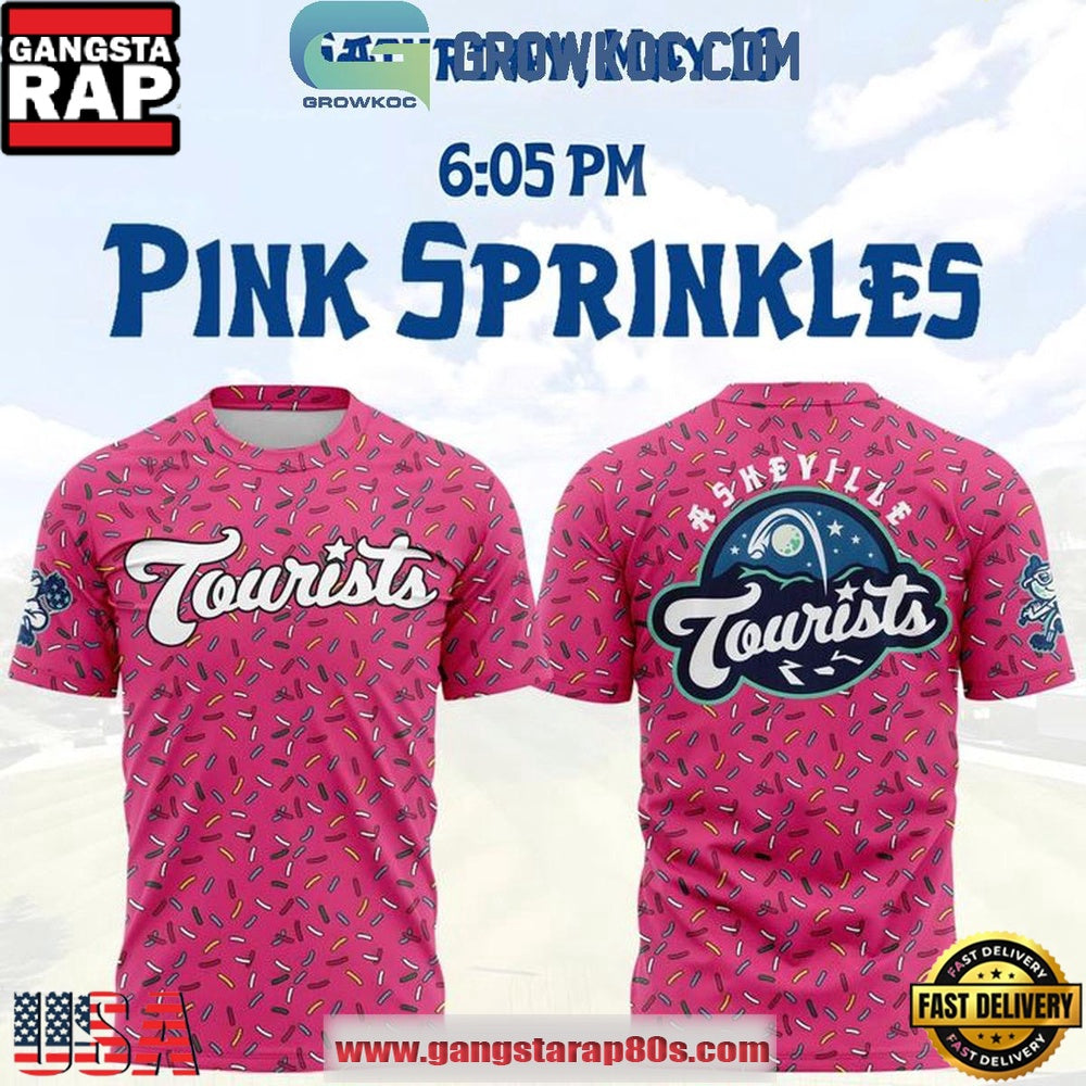 Asheville Tourists 2026 Pink Sprinkles Unisex T-Shirt