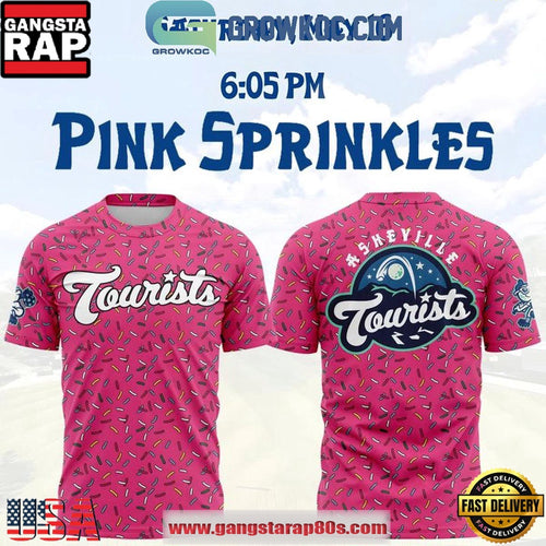 Asheville Tourists 2026 Pink Sprinkles Unisex T-Shirt