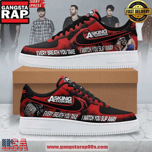 Asking Alexandria Slip Away Air Force 1 Sneakers Shoes