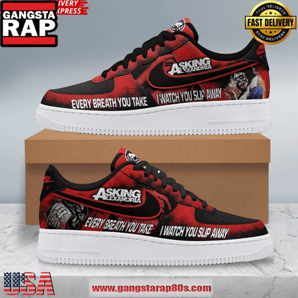 Asking Alexandria Slip Away Air Force 1 Sneakers Shoes
