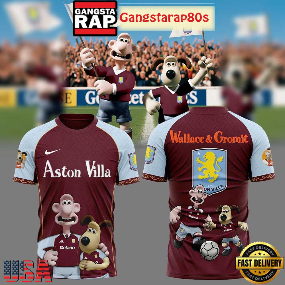 Aston Villa x Wallace And Gromit Unisex Hoodie
