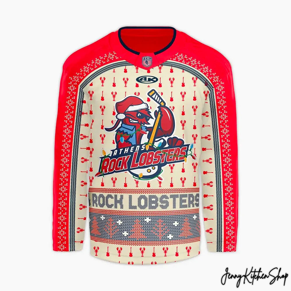 Athens Rock Lobsters Teddy Bear Toss Hockey Jersey