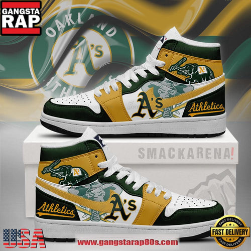 Athletics MLB Trending Sneakers Air Jordan 1 High Top Shoes