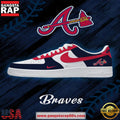 Atlanta Baseball Nike Air Force 1 Sneakers Shoes