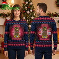 Atlanta Braves 2021 World Series Trophy Champions Ugly Christmas Sweater