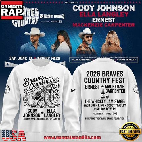 Atlanta Braves 2026 Braves Country Fest Limited Edition Hoodie T-Shirt