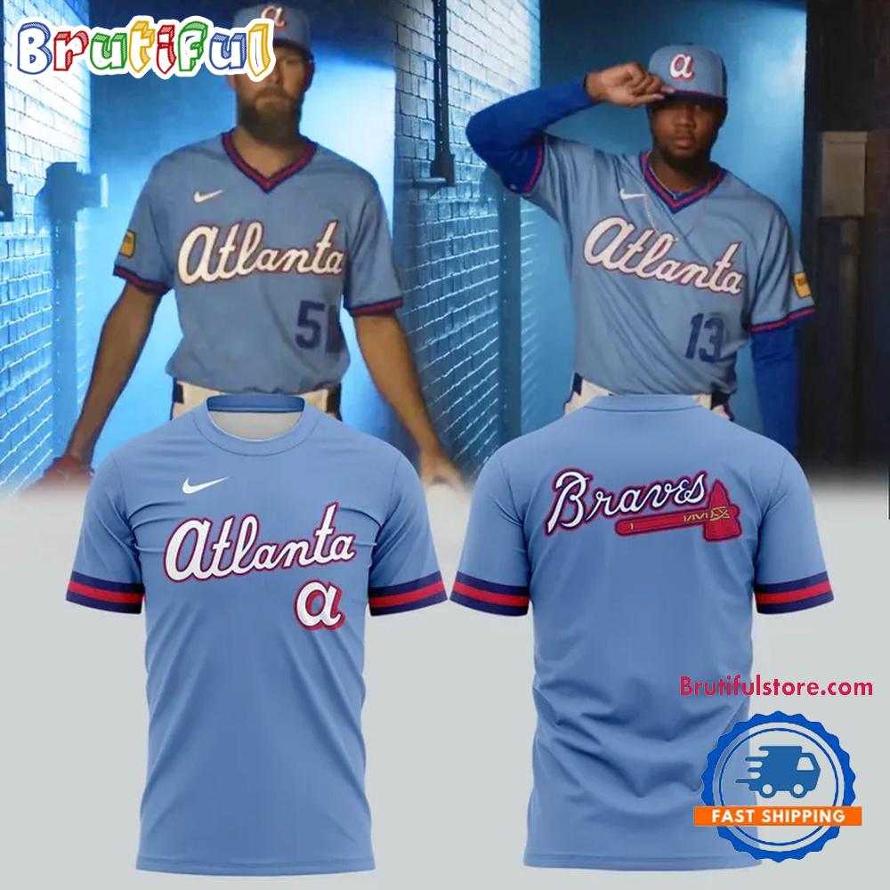 Atlanta Braves 2026 Powder Blue City Connect Uniform Hoodie T-Shirt