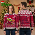 Atlanta Braves Baby Yoda Christmas Lights Ugly Christmas Sweater