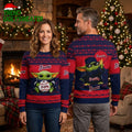 Atlanta Braves Baby Yoda Holding Baseball Ugly Christmas Sweater
