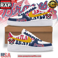 Atlanta Braves Baseball Special Edition Air Force 1 Running Sneakers Shoes