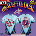 Atlanta Braves Grateful Dead 60th Anniversary Special Baseball Jersey Shirt