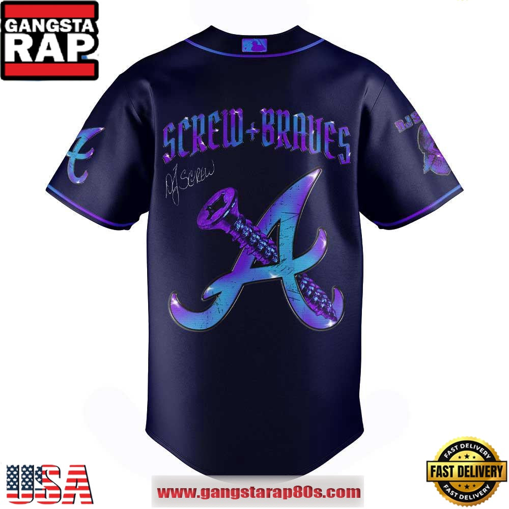 Atlanta Braves Honor All-Time DJ Screw Signature Limited Edition Baseball Jersey Shirt