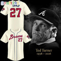 Atlanta Braves In Memory Ted Turner 1938-2026 Baseball Jersey
