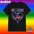 Atlanta Braves It’s a Work of Heart Heartbeat Nurses Day Shirt