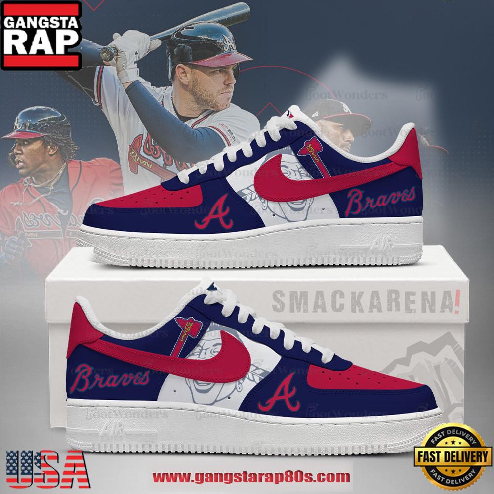 Atlanta Braves MLB Trending Sneakers Air Force 1 Low Top Shoes