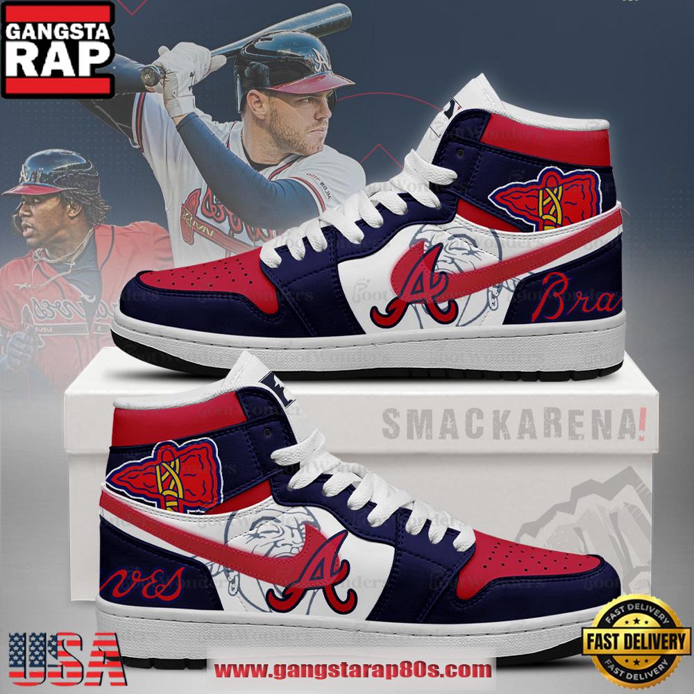 Atlanta braves MLB Trending Sneakers Air Jordan 1 High Top Shoes
