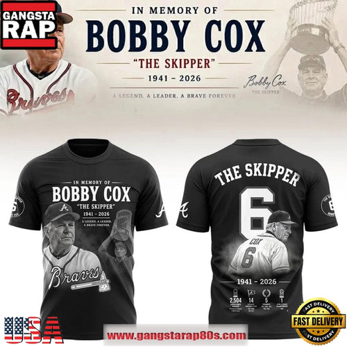 Atlanta Braves Remembering Bobby Cox 1941-2026 3D Shirt
