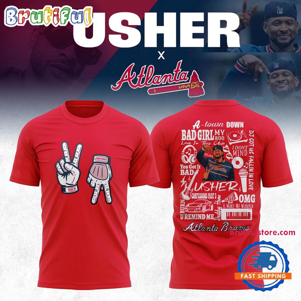 Atlanta Braves Usher 2025 MLB All-Star Game Hoodie T-Shirt