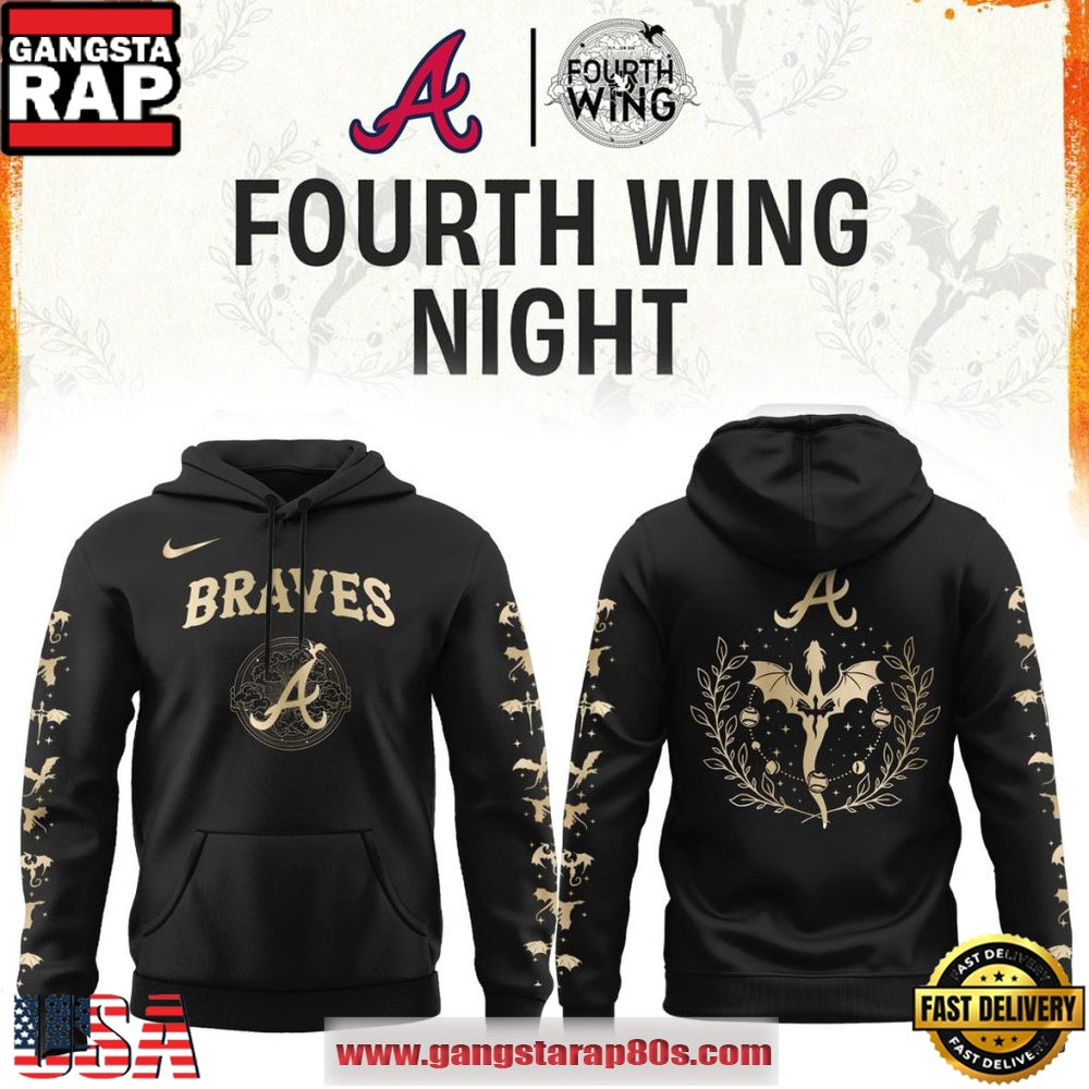 Atlanta Braves x Fourth Wing Night 2026 Unisex Hoodie