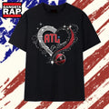 Atlanta Dream Go Dream Rhinestone Heart T Shirt