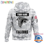 Atlanta Falcons 2024 Salute to Service Club Unisex Hoodie
