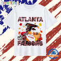 Atlanta Falcons Football Autumn Leaves Pumpkin Graphic T Shirt