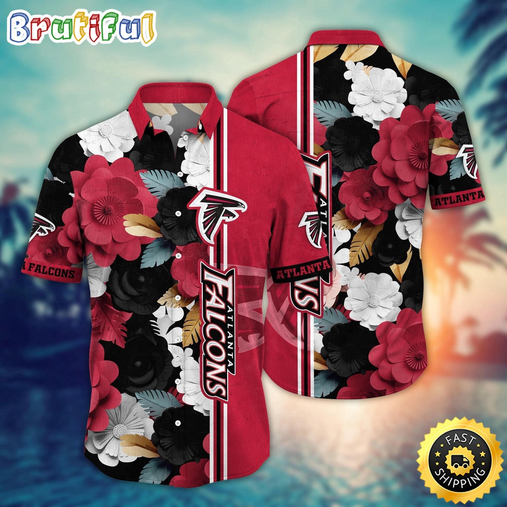 Atlanta Falcons Hawaii Shirt Flower Laid Back Hawaiian Charm