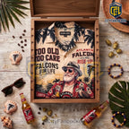 Atlanta Falcons Mascot Too Old Too Care Hawaiian Shirt