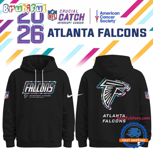 Atlanta Falcons NFL Crucial Catch 2026 Limited Edition Black Hoodie Shirt