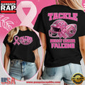 Atlanta Falcons NFL Glitter Tackle Breast Cancer 2025 Black Women’s Shirt