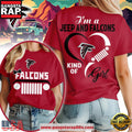 Atlanta Falcons NFL Jeep Girl Women’s Shirt-Red