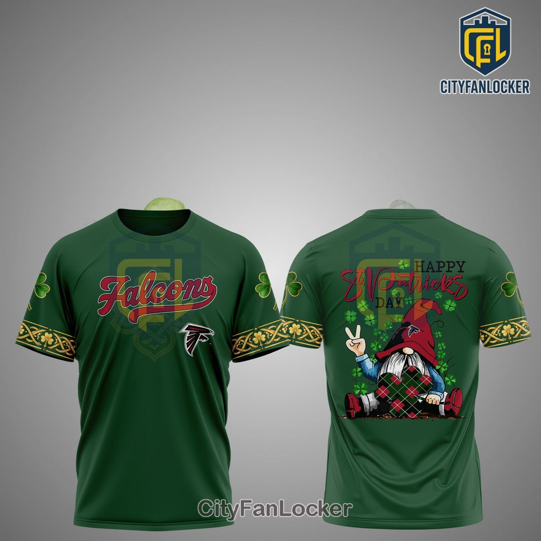 Atlanta Falcons St. Patrick’s Day Graphic Hoodie