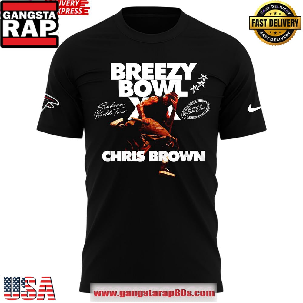 Atlanta Falcons x Chris Brown 2025 3D T-Shirt
