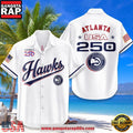 Atlanta Hawks USA Flag 250 Years of Freedom Anniversary 1776-2026 Summer Hawaiian Shirt