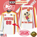 Atlanta Hawks Premium NBA Magic Drip Long Jersey Shirt