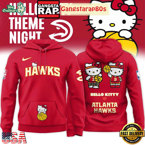 Atlanta Hawks x Hello Kitty Night 2026 Special Edition Unisex Hoodie Shirt